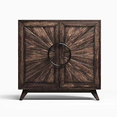 Elegant Kohana 2 Door Cabinet 3D model image 1 
