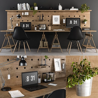 Urban Workspace: Loft Style Office 3D model image 1 