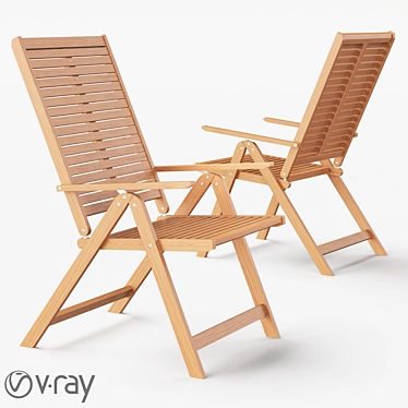 Solaris Outdoor Chair 3D model image 1 