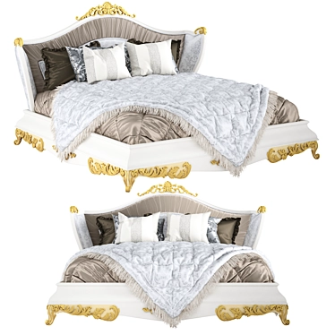 Scarlett Jumbo Bed: Premium Style 3D model image 1 