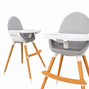 Babyton Feeding Chair: Comfortable, Practical, and Stylish 3D model image 1 