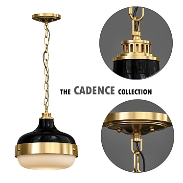 Industrial Chic Pendant: The Cadence Collection 3D model image 1 
