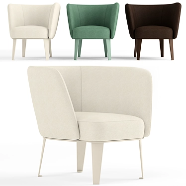 Elegant True Design Clara Armchair 3D model image 1 