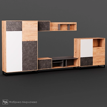Fiera Modular System - Stylish Elegance for Your Space 3D model image 1 