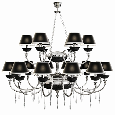 Elegant Formitalia Margherita Chandelier 3D model image 1 