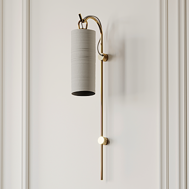 Elegant Glow: STAFF Wall Sconce by Articolo 3D model image 1 