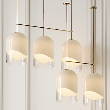 Elegant MONI Pendant Lamps: A Masterpiece by Articolo 3D model image 1 