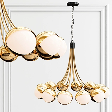 Handcrafted USA-made Benedict Chandelier 3D model image 1 