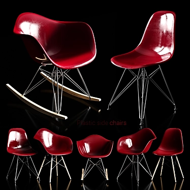 Modern Eames Chairs for Stylish Interiors 3D model image 1 