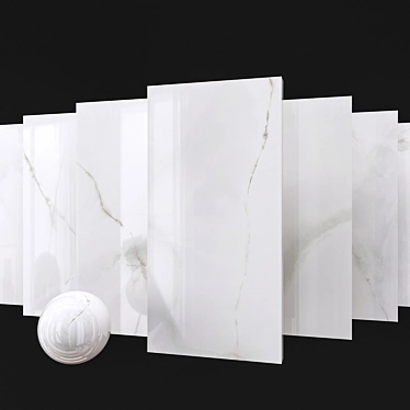 Marble Onyx White Slabs 3D model image 1 