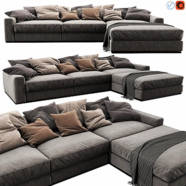 Elegant Flex Beauty Chaise Lounge: Stunning Design & Superior Comfort 3D model image 1 