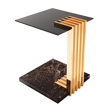 Vertigo Luxxu Side Table: Elegant and Compact 3D model image 1 