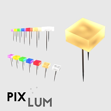 PIXLUM PixLED Spotlights: Create Stunning Starry Ceilings with PIXCAP Caps 3D model image 1 