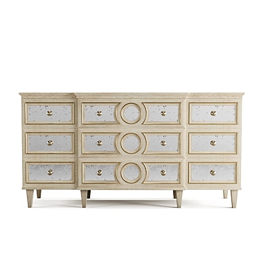 Elegant Allure Dresser: Stunning Design & High-Quality Materials 3D model image 1 