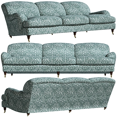 Luxury SOMERVILLE Sofa: Elegant, Stylish & Comfortable 3D model image 1 