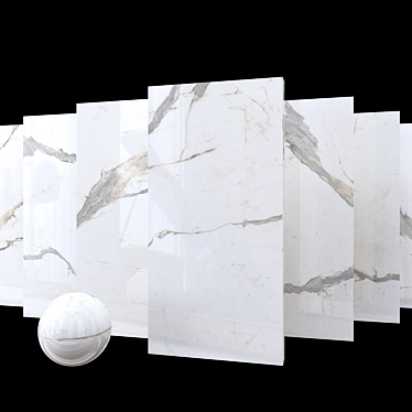 Elegant Statuario Superior Marble 3D model image 1 