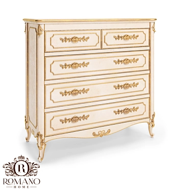 Unique Handcrafted Olivia Dresser 3D model image 1 