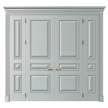 Elegant Classic Interior Doors 3D model image 1 