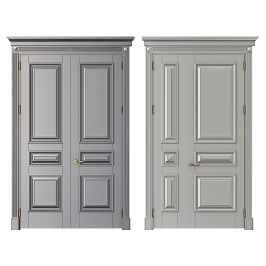 Timeless Elegance: Classic Interior Doors 3D model image 1 