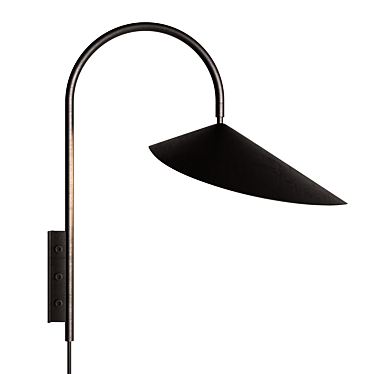 Sleek Arum Wall Lamp: Functional Elegance 3D model image 1 