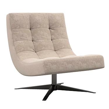 Luxury RH Carlton Swivel Chair 3D model image 1 