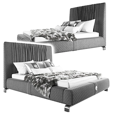 Elegant Giorgio Infinity Bed 3D model image 1 