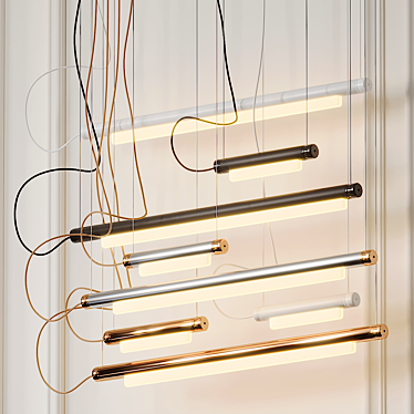 Pipeline 125 LED Linear Pendant 3D model image 1 