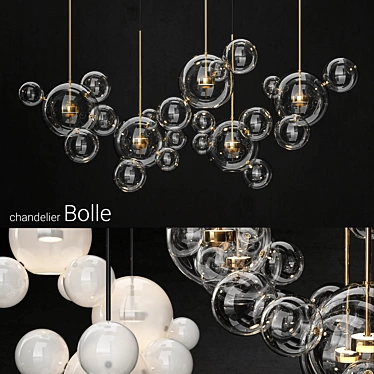 Bolle Chandelier: Giopato & Coombes 3D model image 1 