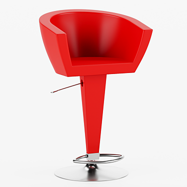 Sleek Modern Bar Stool 3D model image 1 