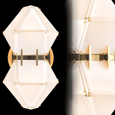 Elegant Welles Wall Lamp 3D model image 1 