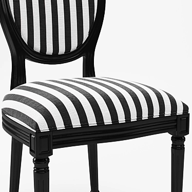 French Style Dining Chair 3D model image 1 