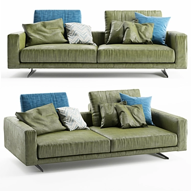 Flexform Campiello Sectional Sofa 3D model image 1 