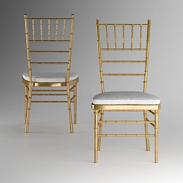 Eco-friendly Bamboo Chair | W:53cm D:60cm H:110cm 3D model image 1 