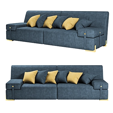 Luxurious VOLPI RICHARD Sofa: A Stylish Statement of Comfort 3D model image 1 