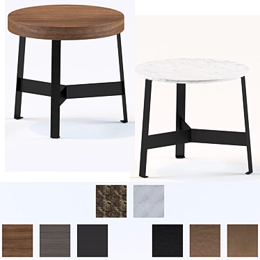 Kanaha Side Table: Stylish and Functional 3D model image 1 
