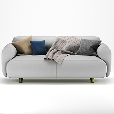 Comfort Lounge Sofa 3D model image 1 