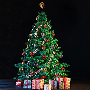 Festive Fir: Perfect Christmas Tree 3D model image 1 
