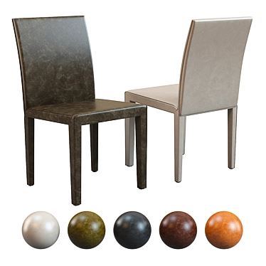 Elegant Folio Dining Chair: Stylish and High-quality 3D model image 1 