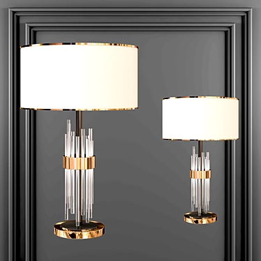 Title: Modern Light Luxury Table Lamp 3D model image 1 