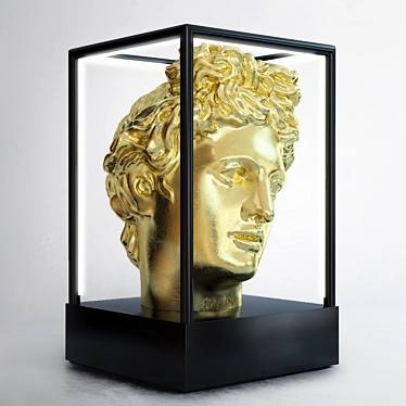 Golden Apollo Table Lamp: Elegant Decorative Lighting 3D model image 1 