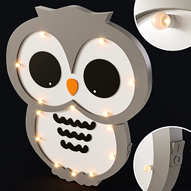 Whimsical Owl Nightlight 3D model image 1 