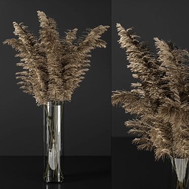 Elegant Ivory Decorative Vase 3D model image 1 