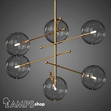 L1215 Chandelier Globe A" translates directly to Russian and does not need any translation. 

Globe A Chandelier, Ø80cm 3D model image 1 