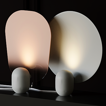 Elegant Gradient Table Lamp by Studio Wm 3D model image 1 