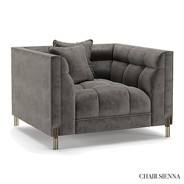 Elegant Sienna Chair: Stylish and Comfortable 3D model image 1 