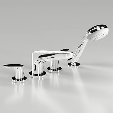 Hansgrohe Focus Bath Mixer 3D model image 1 