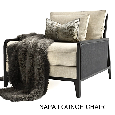 Napa Lounge Chair: Classic Elegance 3D model image 1 