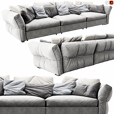 Sleek Flexform Newbridge Sofa 3D model image 1 