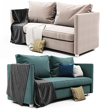 Elegant Torrey Sofa by Crate & Barrel 3D model image 1 