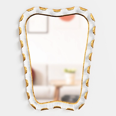 Modern Mirror by Osvaldo Borsani 3D model image 1 